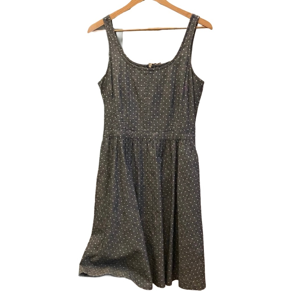 Gap Fit & Flare Ballet Fit Chambray Dress